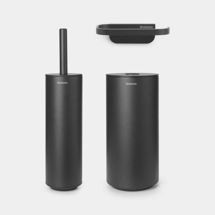 Tri delni kopalniški set Brabantia MINDSET mineral, siva