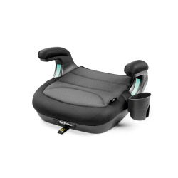 Jahač za avto v črni in sivi barvi z nasloni za roke in držalom za pijačo