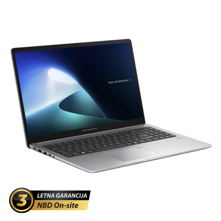 Poslovni prenosnik ASUS ExpertBook s 3-letno NBD On-site garancijo, bogatim naborom priključkov in sodobno zasnovo zagotavlja varno, udobno in zanesljivo uporabo doma, v pisarni ali na poti.