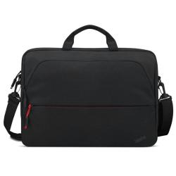 Lenovo ThinkPad Professional Topload Gen, črna torba za prenosnik, ročaji, naramnica, rdeči poudarki.