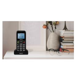 Mobilni telefon Maxcom MM426, telefon za starejše na tipke, črn_1