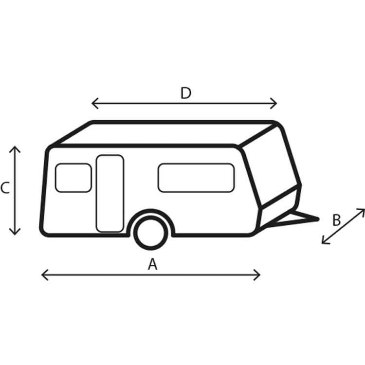 Pokrivalo za prikolico BRUNNER CARAVAN COVER, 6m, 550 - 600