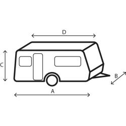 Pokrivalo za prikolico BRUNNER CARAVAN COVER, 6m, 550 - 600