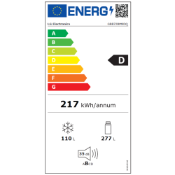 Hladilnik z zamrzovalnikom LG GBB72BM9DQ