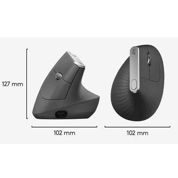 Brezžična ergonomska miška Logitech MX Vertical, črna