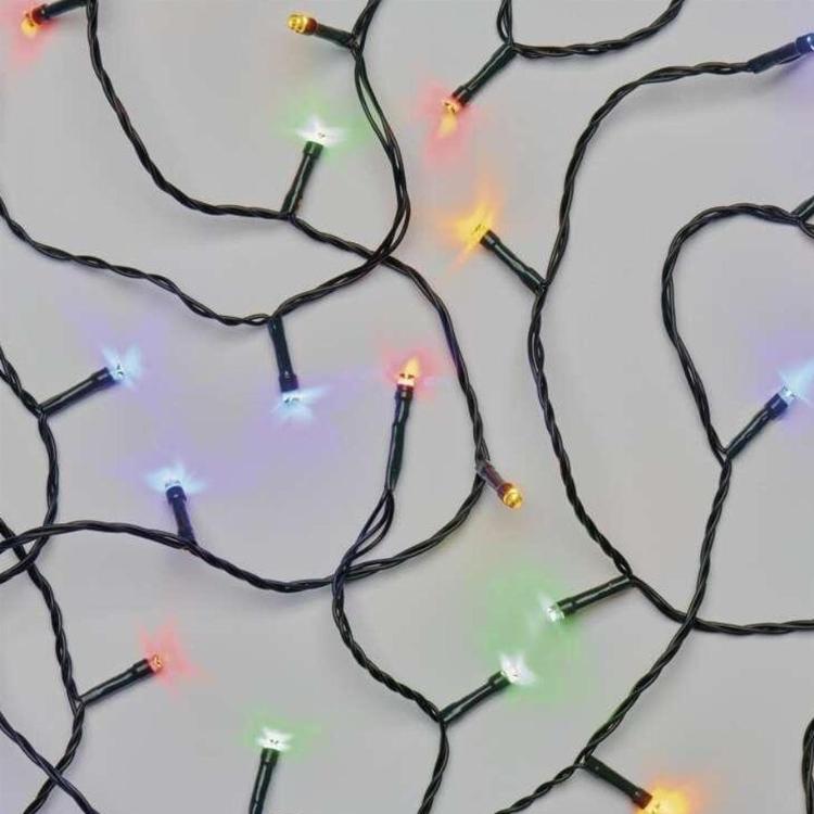 Božična veriga, 180 LED, 18 m, zunanja in notranja, večbarvna, programi