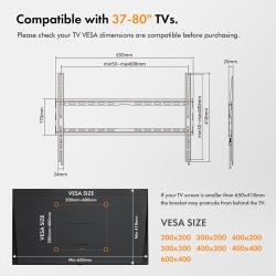 Fiksen TV stenski nosilec VonHaus 37-70'', do 35 kg
