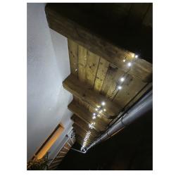 LED božična veriga, 12 m, zunanja in notranja, hladna bela, časovnik_8