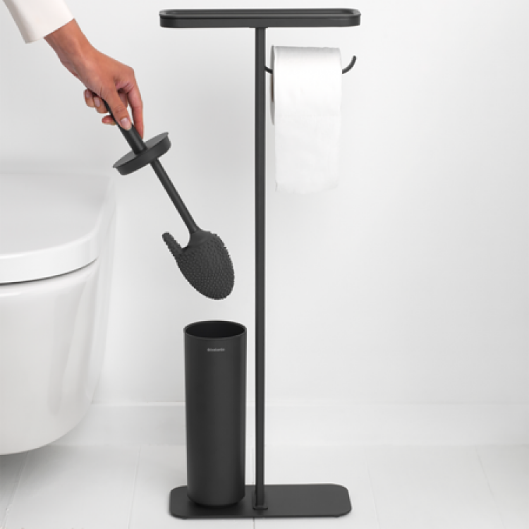 Večnamensko stojalo za WC Brabantia MINDSET mineral, siv