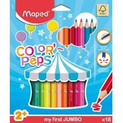 Barvice Maped Color'peps Maxi, 3 robe 18/1