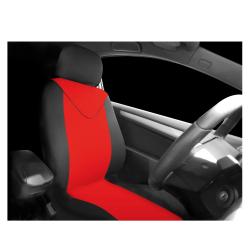 Komplet univerzalnih prevlek za avtomobilski sedež Car+, prednja, črna-rdeča