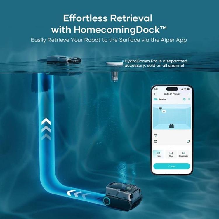 Baterijski robotski sesalnik za bazen AIPER Scuba X1 Pro Max