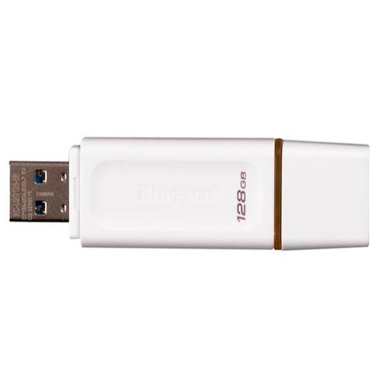 USB ključ Kingston 128GB DT Exodia, 3.2 Gen1, bel, s pokrovčkom