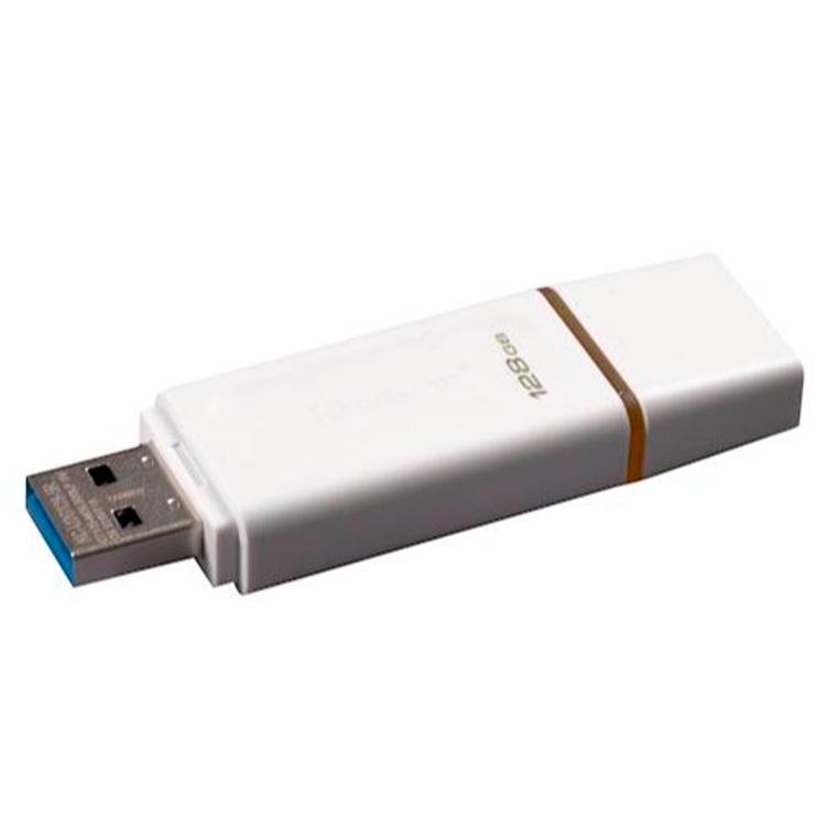 USB ključ Kingston 128GB DT Exodia, 3.2 Gen1, bel, s pokrovčkom