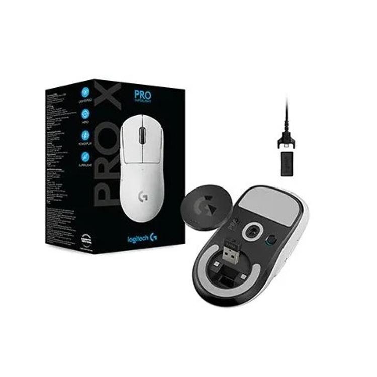 Brezžična miška Logitech G PRO X Superlight, gaming, bela
