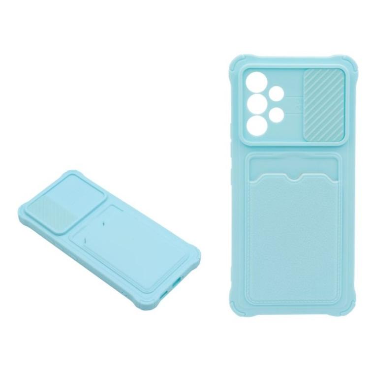 Gumiran ovitek (TPUC) za Samsung Galaxy A53 5G - svetlo moder A-Type Card