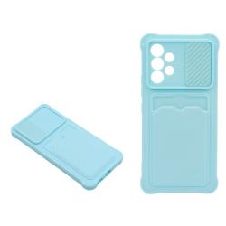 Gumiran ovitek (TPUC) za Samsung Galaxy A53 5G - svetlo moder A-Type Card