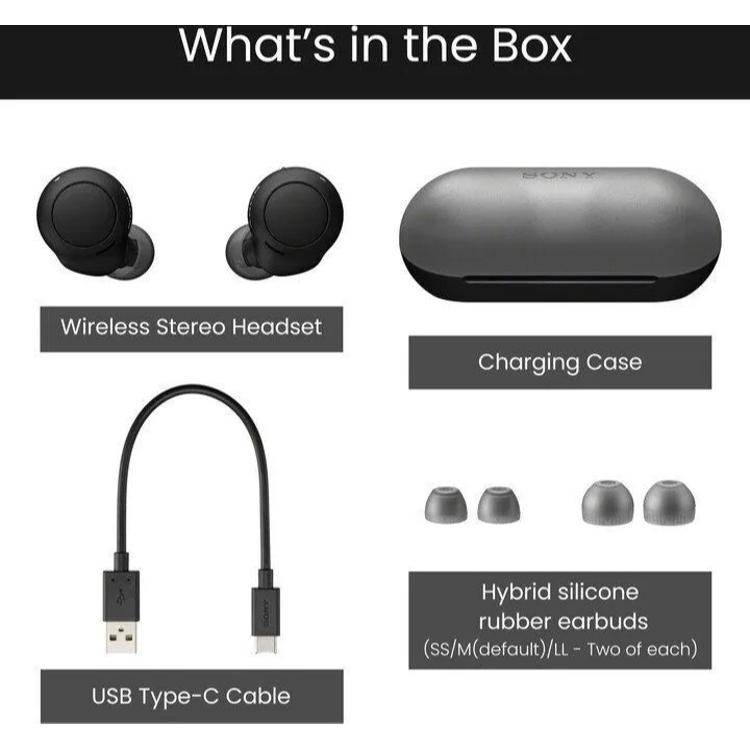 Slušalke Sony WFC500B črne_3