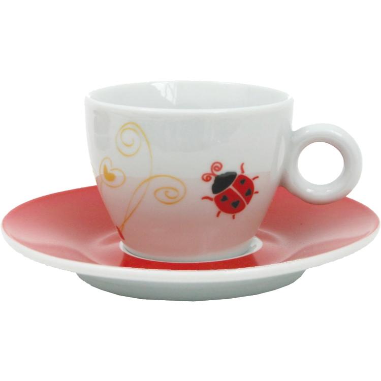 Set - 2 skodelici s krožnikom, pikapolonica 61550_1