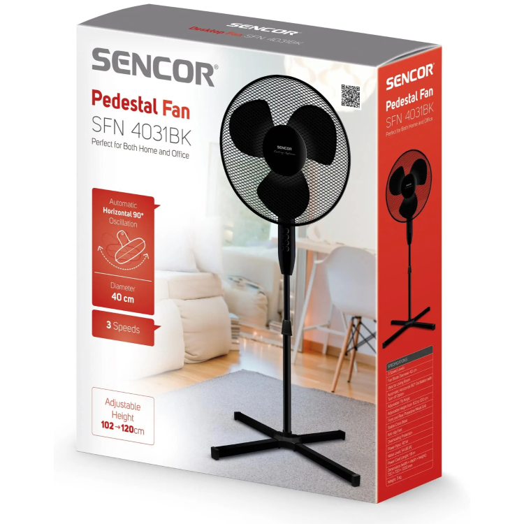 Ventilator s stojalom Sencor SFN 4031BK_1