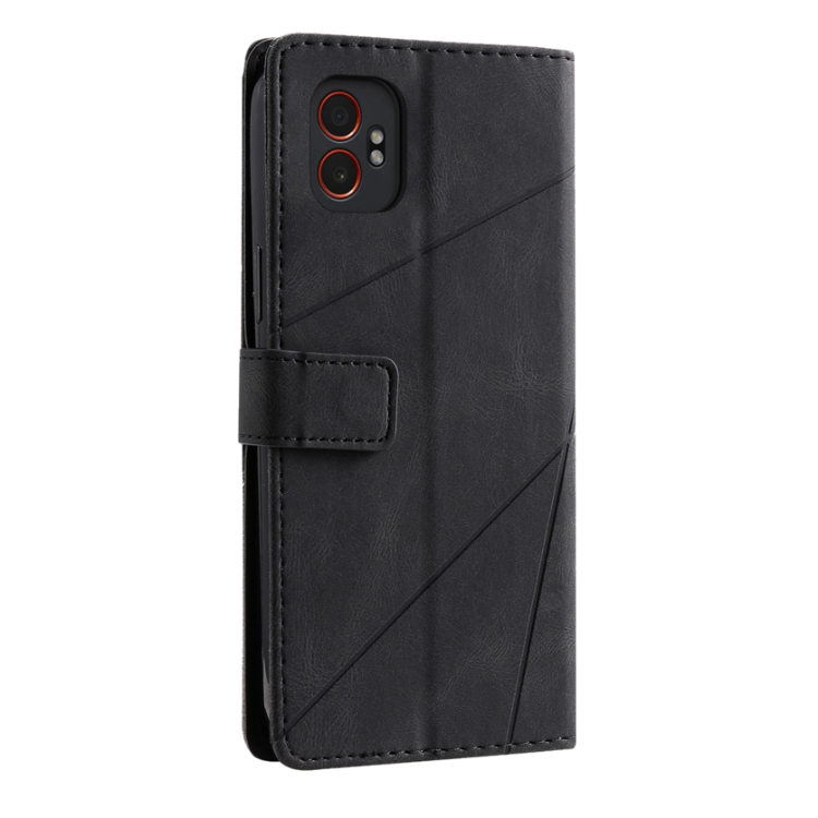 Preklopna torbica za Samsung Galaxy Xcover 7 Pro (WLGO-Lines), črna