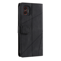 Preklopna torbica za Samsung Galaxy Xcover 7 Pro (WLGO-Lines), črna