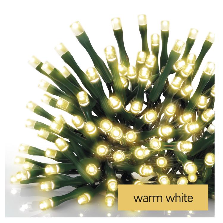 LED božična veriga, 12 m, zunanja in notranja, topla bela, časovnik_2