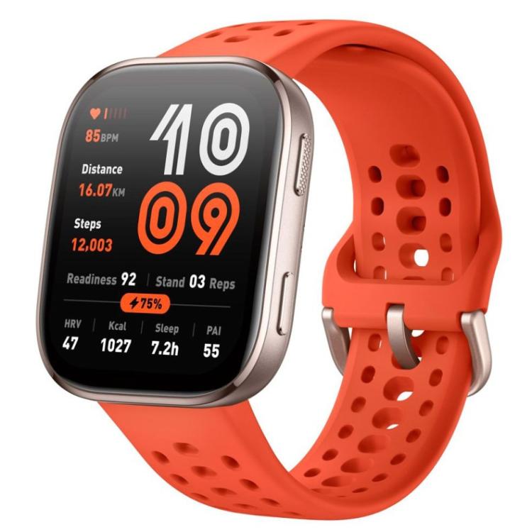 Pametna ura Amazfit Bip 6  AMOLED zaslon, GPS, rdeča