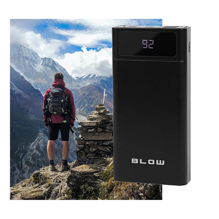 BLOW Power bank PB40A, 40.000mAh, Polymer baterija, QuickCharge 3.0, LED, Type-C_2