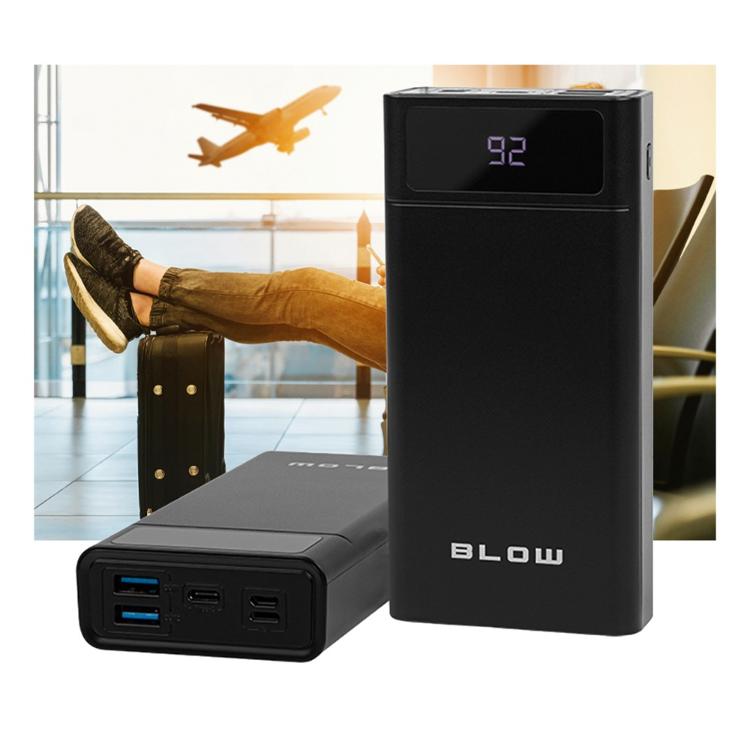 BLOW Power bank PB40A, 40.000mAh, Polymer baterija, QuickCharge 3.0, LED, Type-C_3
