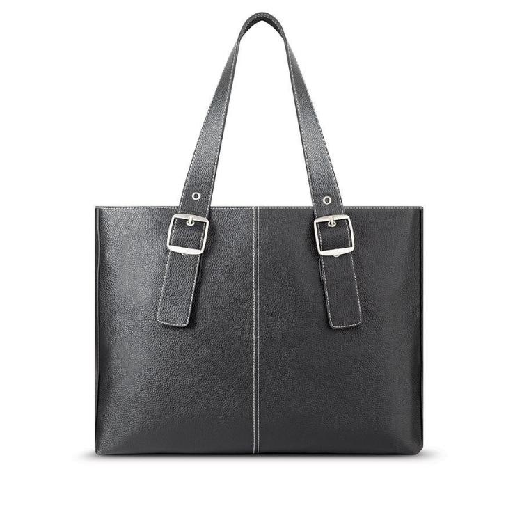 Torba Solo Plaze Tote z predalom za prenosnik 15,6", črna