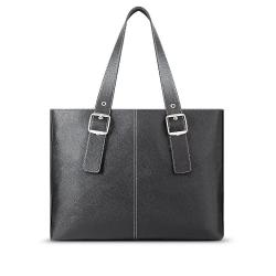 Torba Solo Plaze Tote z predalom za prenosnik 15,6", črna