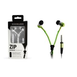 Ušesne slušalke Chameleon 3.5 HI-FI, ZIP 2040, mikrofon, žične stereo slušalke, zelene