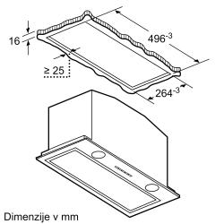 Vgradna napa Bosch DHL575C, 52 cm