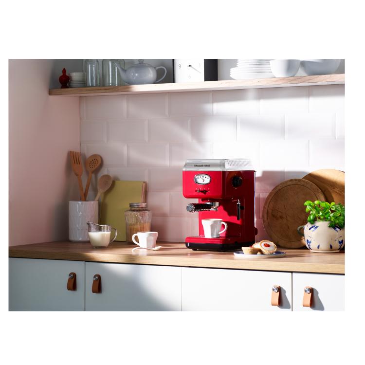 Kavni aparat Russell Hobbs 28250-56/RH Retro Espresso, rdeč_2