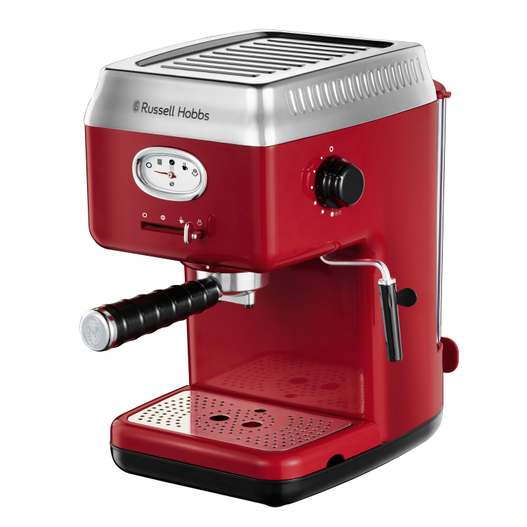 Kavni aparat Russell Hobbs 28250-56/RH Retro Espresso, rdeč