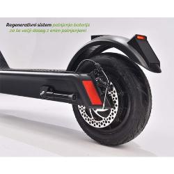 Električni zložljiv skiro MS Energy e21, 10", LED osvetlitev, črn-3