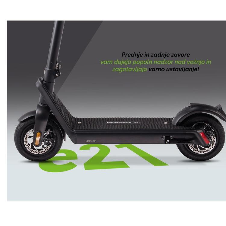 Električni zložljiv skiro MS Energy e21, 10", LED osvetlitev, črn-2
