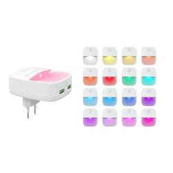 Multifunkcijska nočna lučka Chameleon + hišni polnilec 2x USB