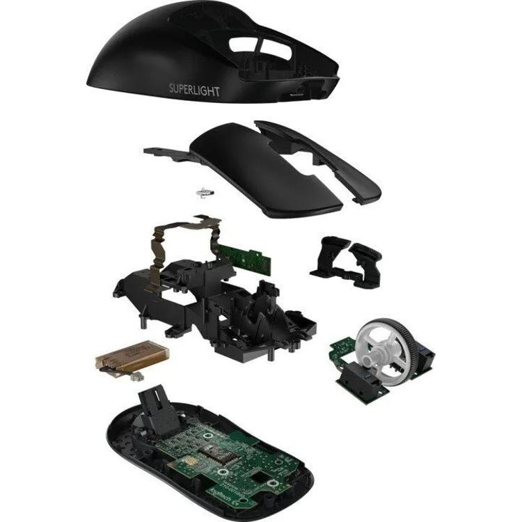 Brezžična optična miška Logitech G PRO X Superlight, gaming, črna