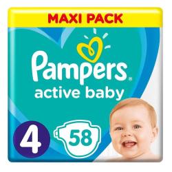 Plenice Pampers Active Baby Maxi pack S4 58/1 (9-14kg)