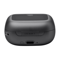 Zaprto polnilno ohišje za brezžične slušalke, zadnja stran z vrati za polnjenje