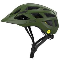 Kolesarska čelada Outdoor Master GEM, MIPS, temno zelena, M
