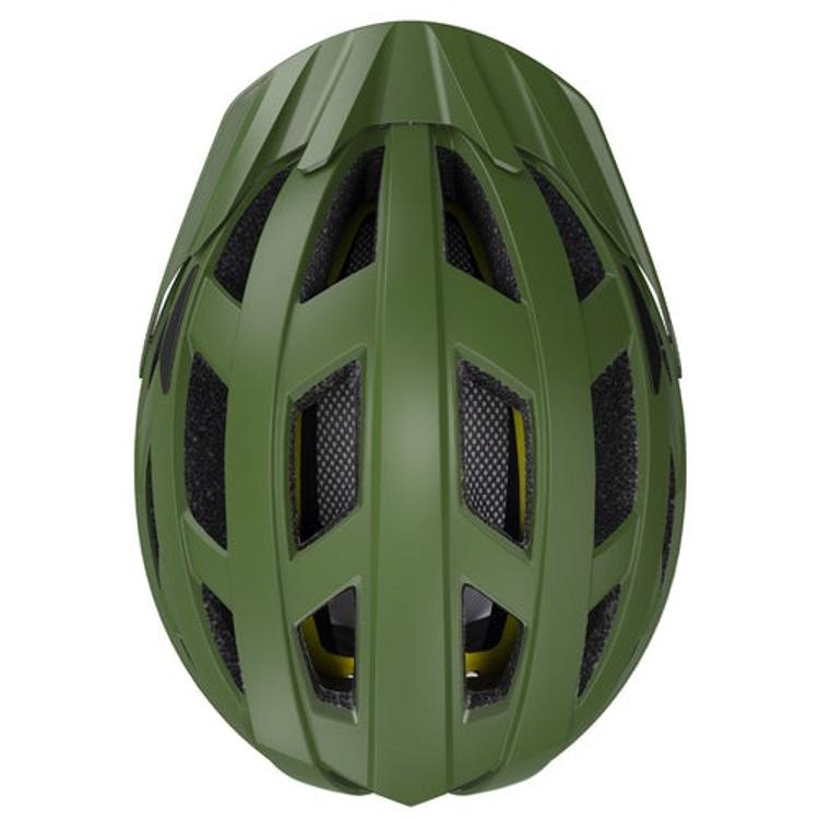 Kolesarska čelada Outdoor Master GEM, MIPS, temno zelena, M