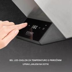 Upravljanje na dotik z LED-zaslonom omogoča enostavno nastavitev in nadzor temperature hlajenja.
