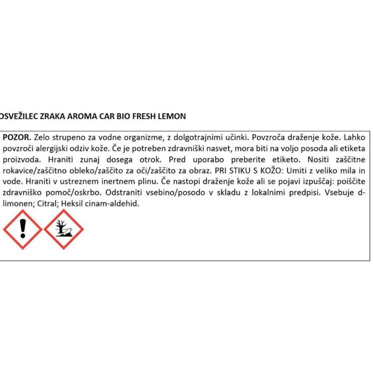 Osvežilec zraka Aroma Car Bio Fresh Lemon_2