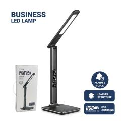 Usnjena namizna LED-svetilka Platinet PDLU13, črna_7