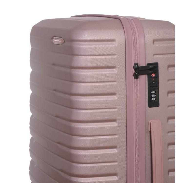 Potovani kovček Ornelli Perle, rose gold, medium (28025)