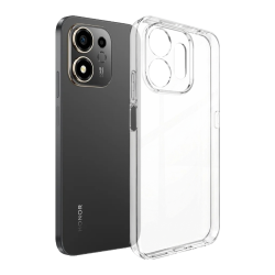 Prozoren TPU ovitek za Honor 600 Smart z ojačanimi robovi, dodatno zaščito okoli kamere in prozornim dizajnom, ki ohranja videz telefona.