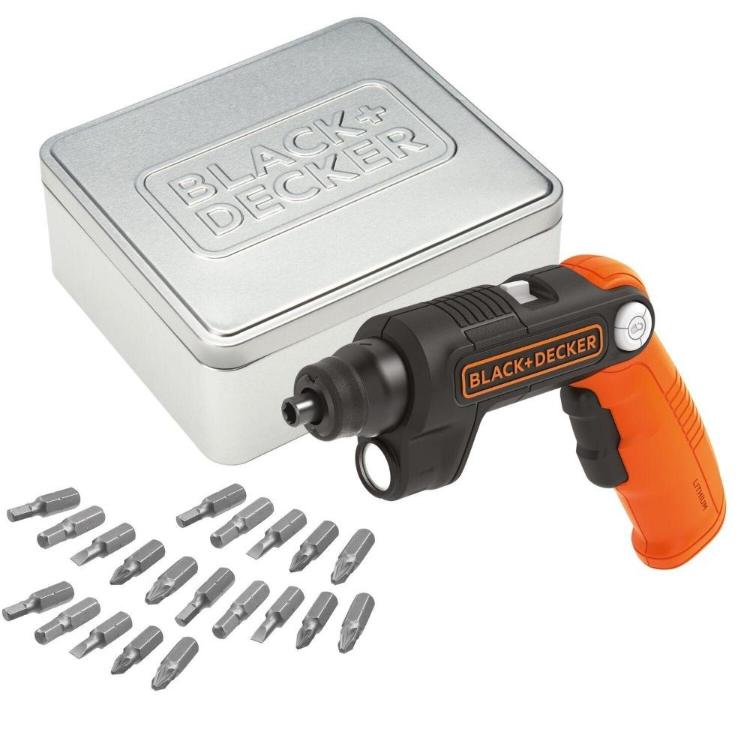 Svetilka izvijač Black&Decker 3,6V, z 20 nastavki
